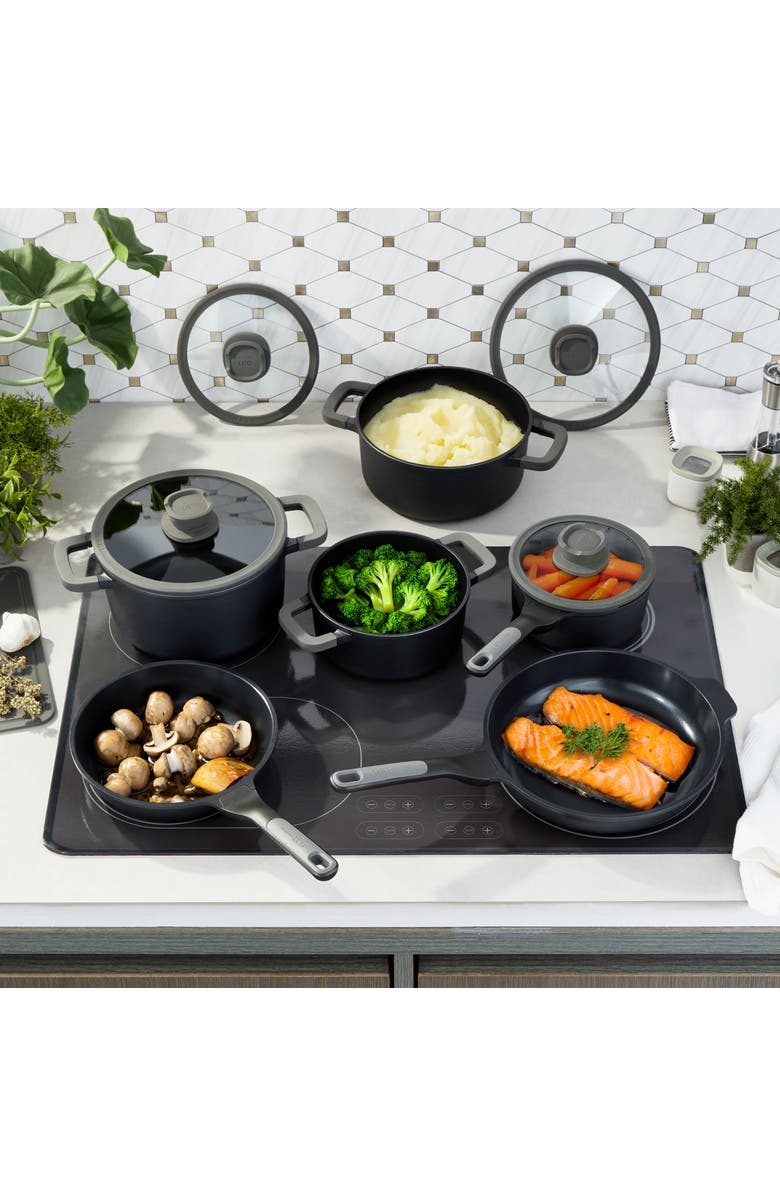 BergHOFF Leo Stone 10-Piece Cookware Set, Alternate, color, Black