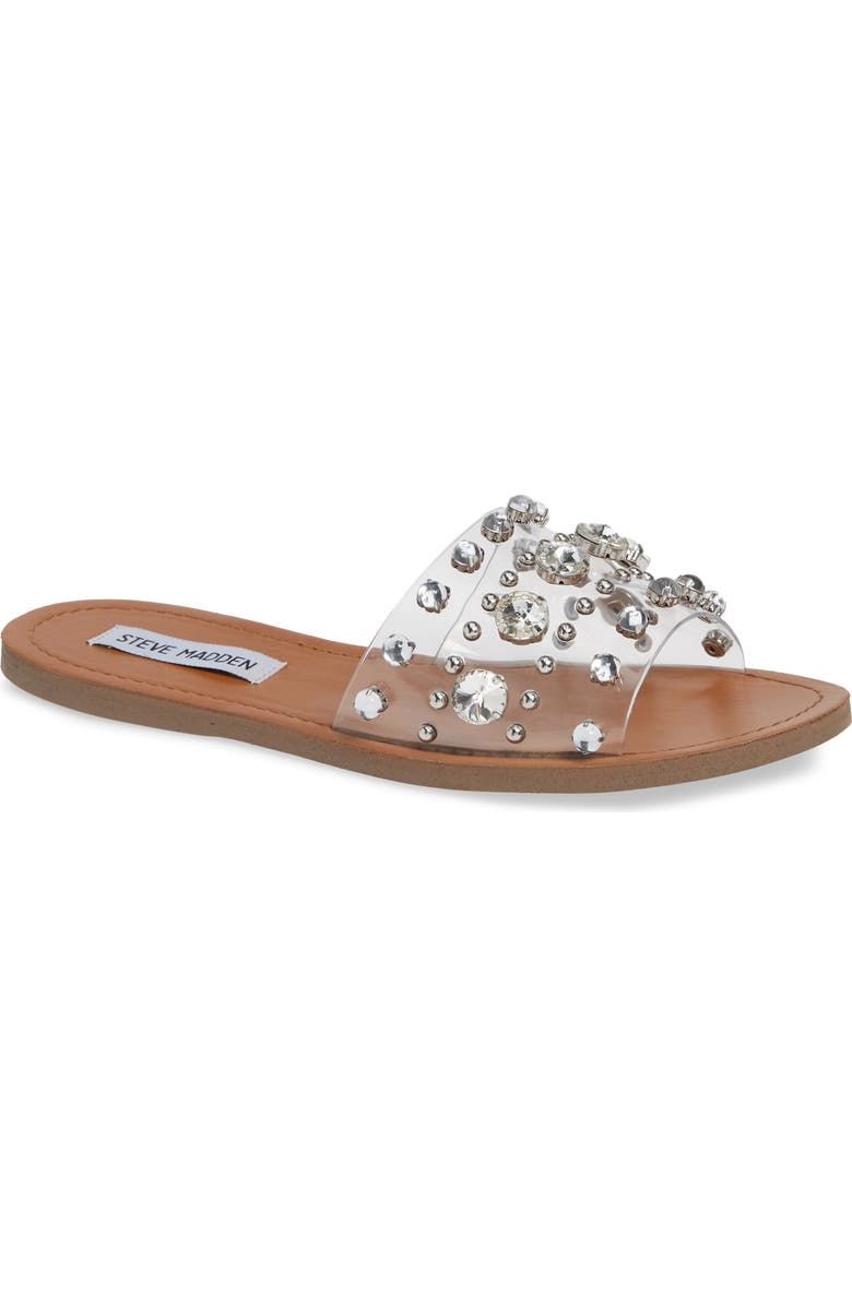 Steve Madden Regent Embellished Slide Sandal, Main, color,