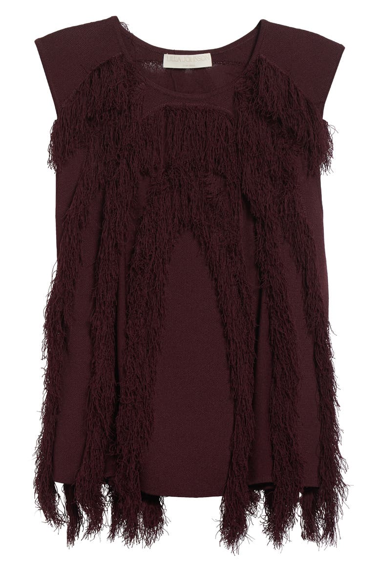 Bonnie Fray Sleeveless Top, Alternate, color, MAHOGANY