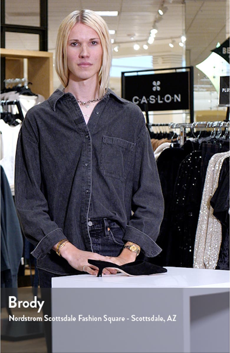 Wilda Pointed Toe Kitten Mule, sales video thumbnail