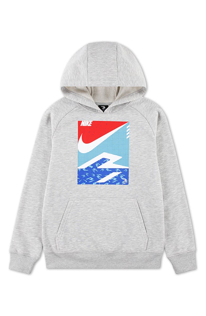 3 Brand Kids' Pop 3B Pullover Hoodie, Main, color, Grey Heather