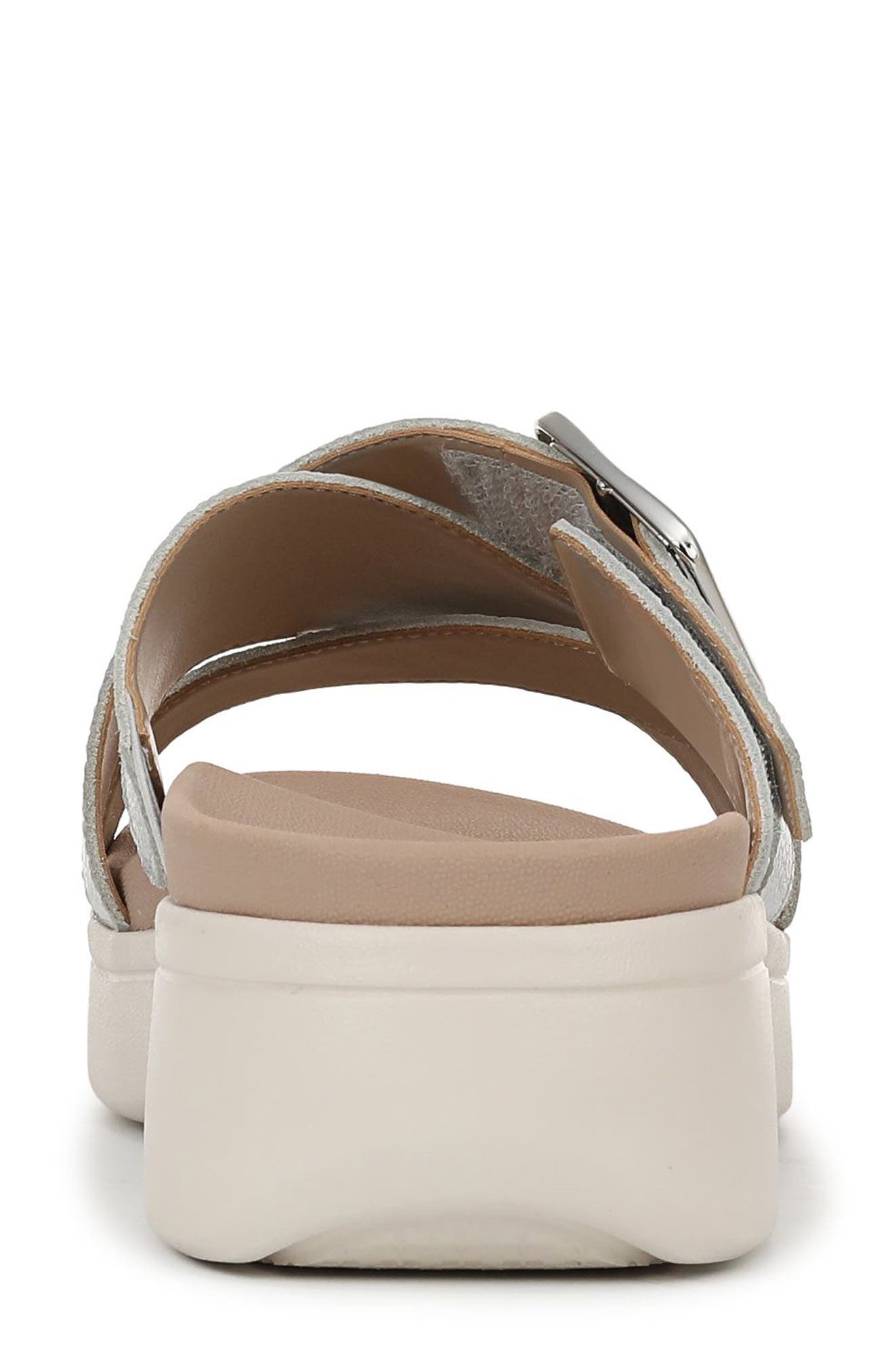Starla Sandal, Alternate, color, SILVER LEATHER