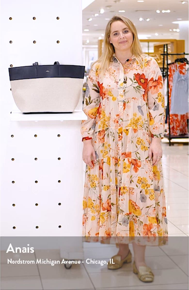 Totally Leather & Canvas Tote Bag, sales video thumbnail