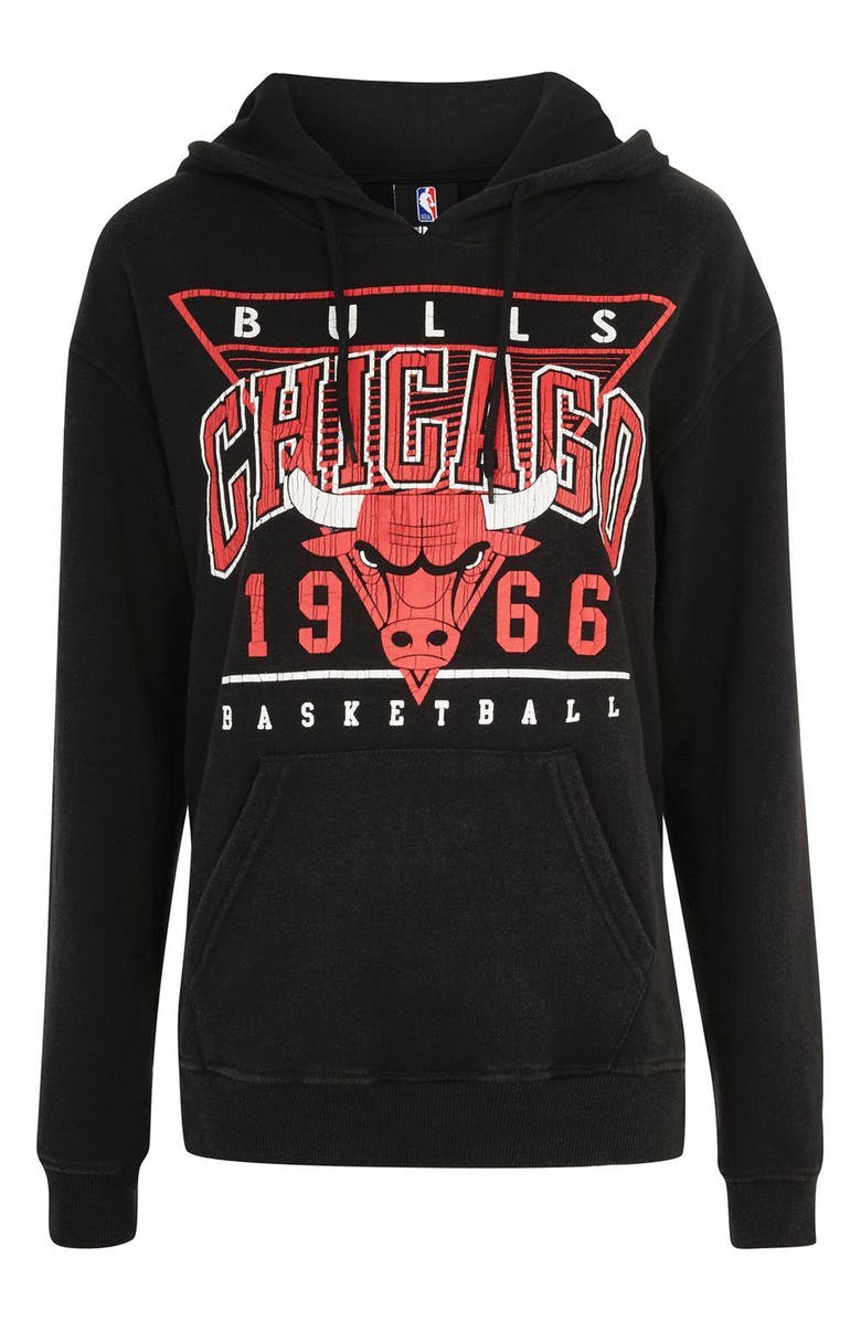 Topshop x UNK Chicago Bulls Hoodie, Alternate, color, 