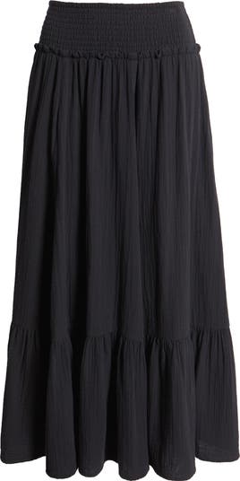 BP. Cotton Gauze Tiered Maxi Skirt | Nordstrom