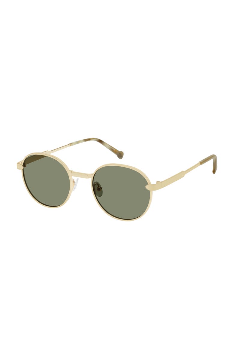 Colors In Optics Moreno Sunglasses, Main, color, Gold Green