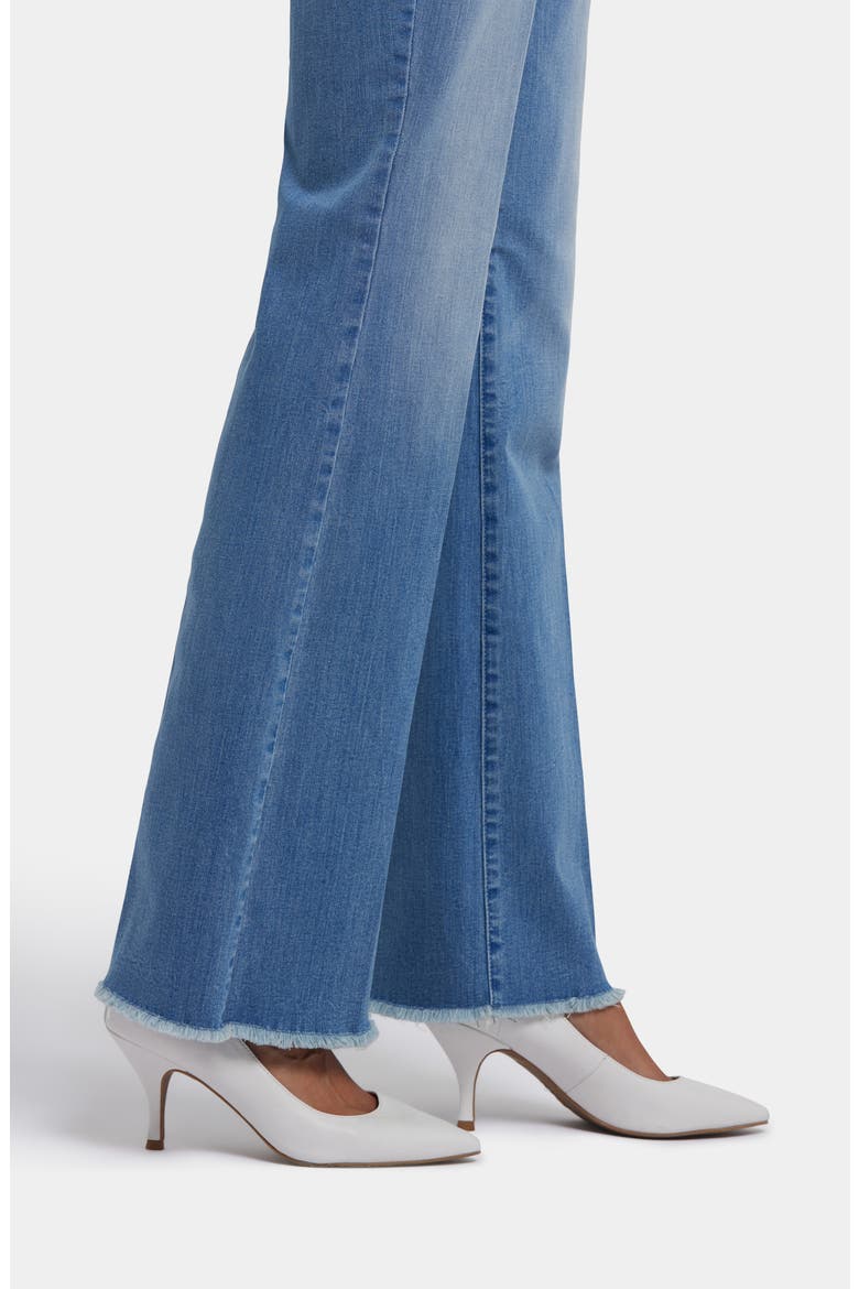 Ava Frayed High Waist Flare Jeans, Alternate, color, VENDOME WATER
