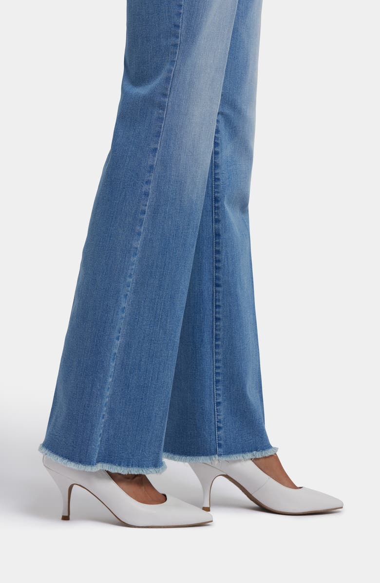 NYDJ Ava Frayed High Waist Flare Jeans, Alternate, color, Vendome Water