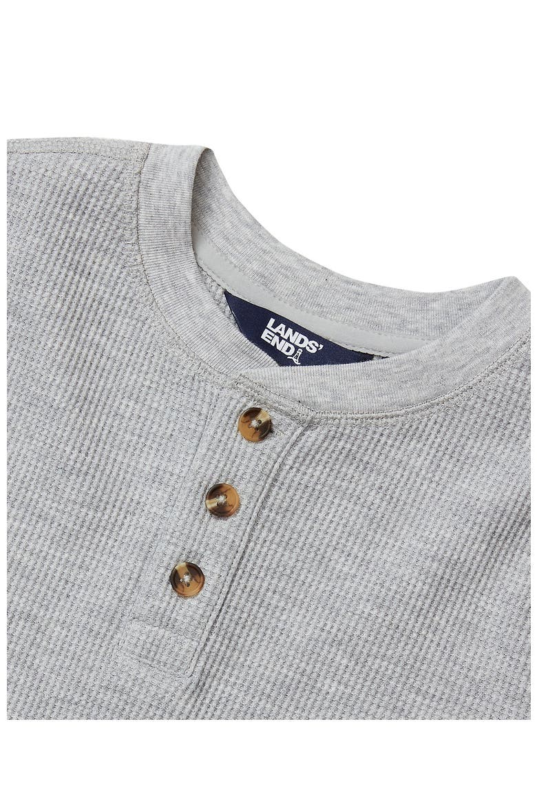 Boys Long Sleeve Thermal Henley, Alternate, color, Gray Heather