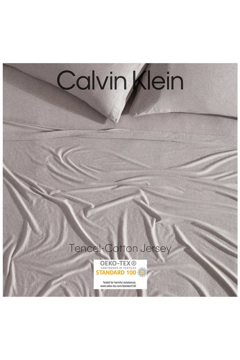 Modern Mélange Cotton Blend Sheet Set, Alternate, color, MEDIUM / DARK BROWN