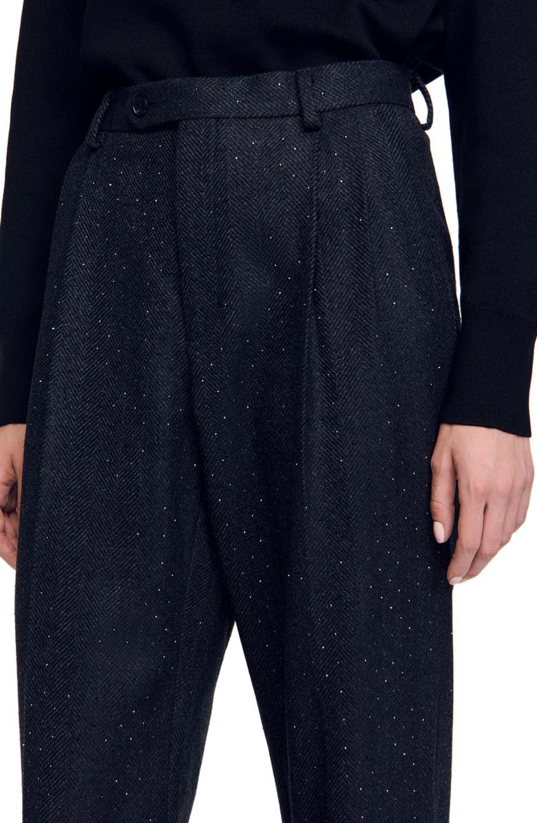 SANDRO Striped trousers, Alternate, color, 