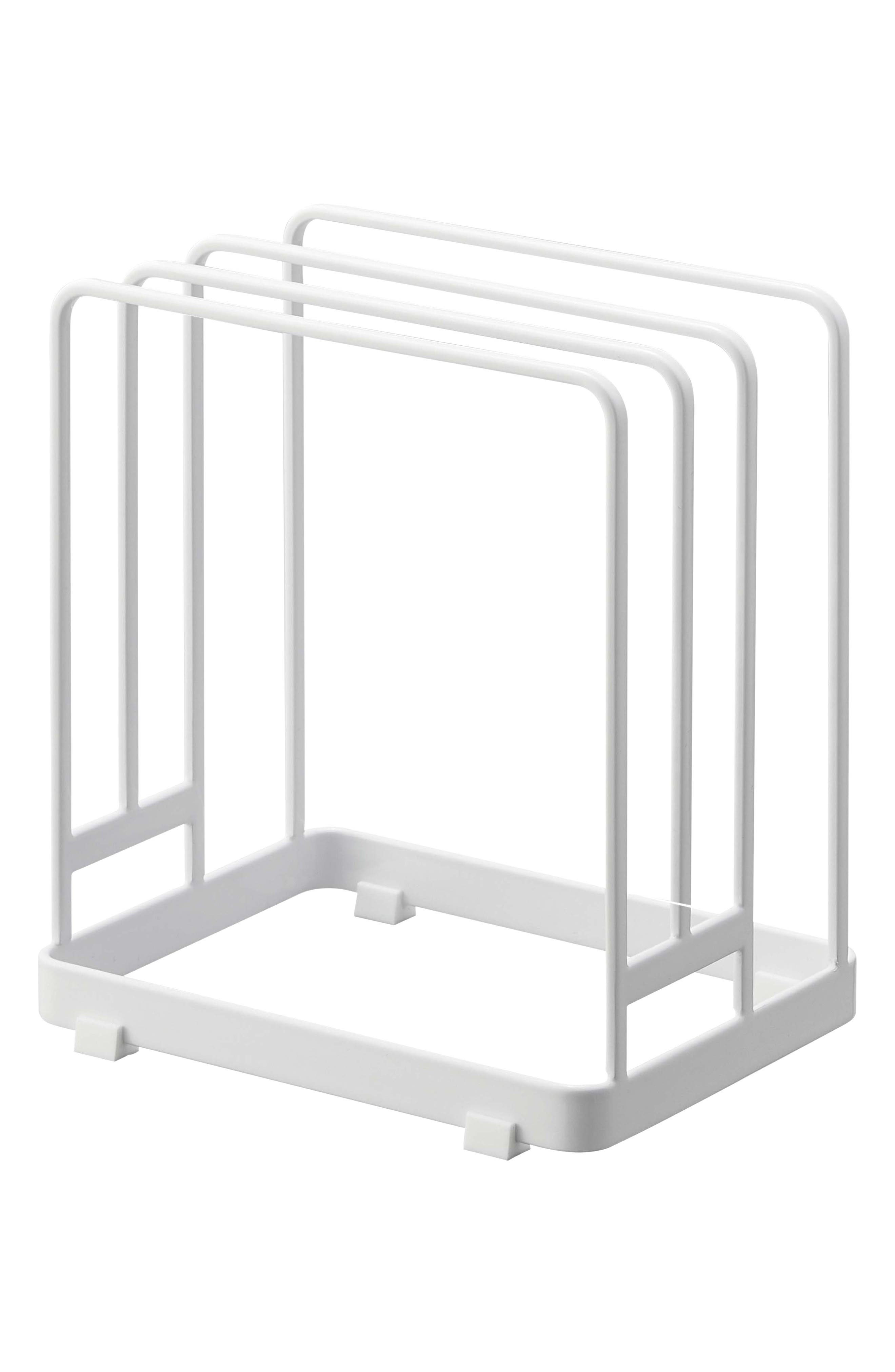 Yamazaki Round Cutting Board Stand In White