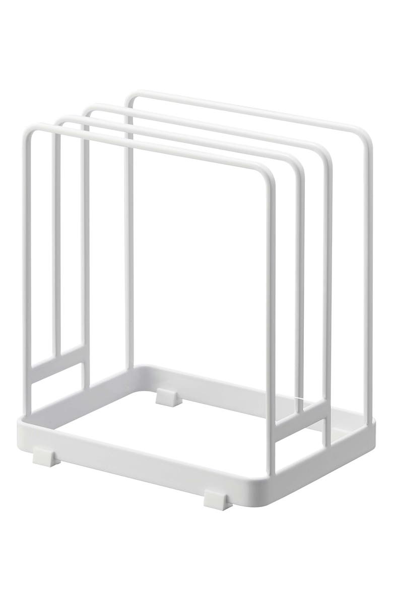 Yamazaki Round Cutting Board Stand, Main, color, White