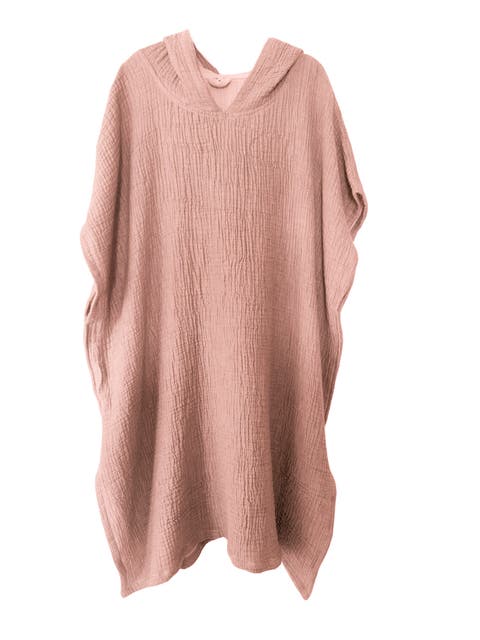 Crinkled Cotton Cuddle Hooded Poncho