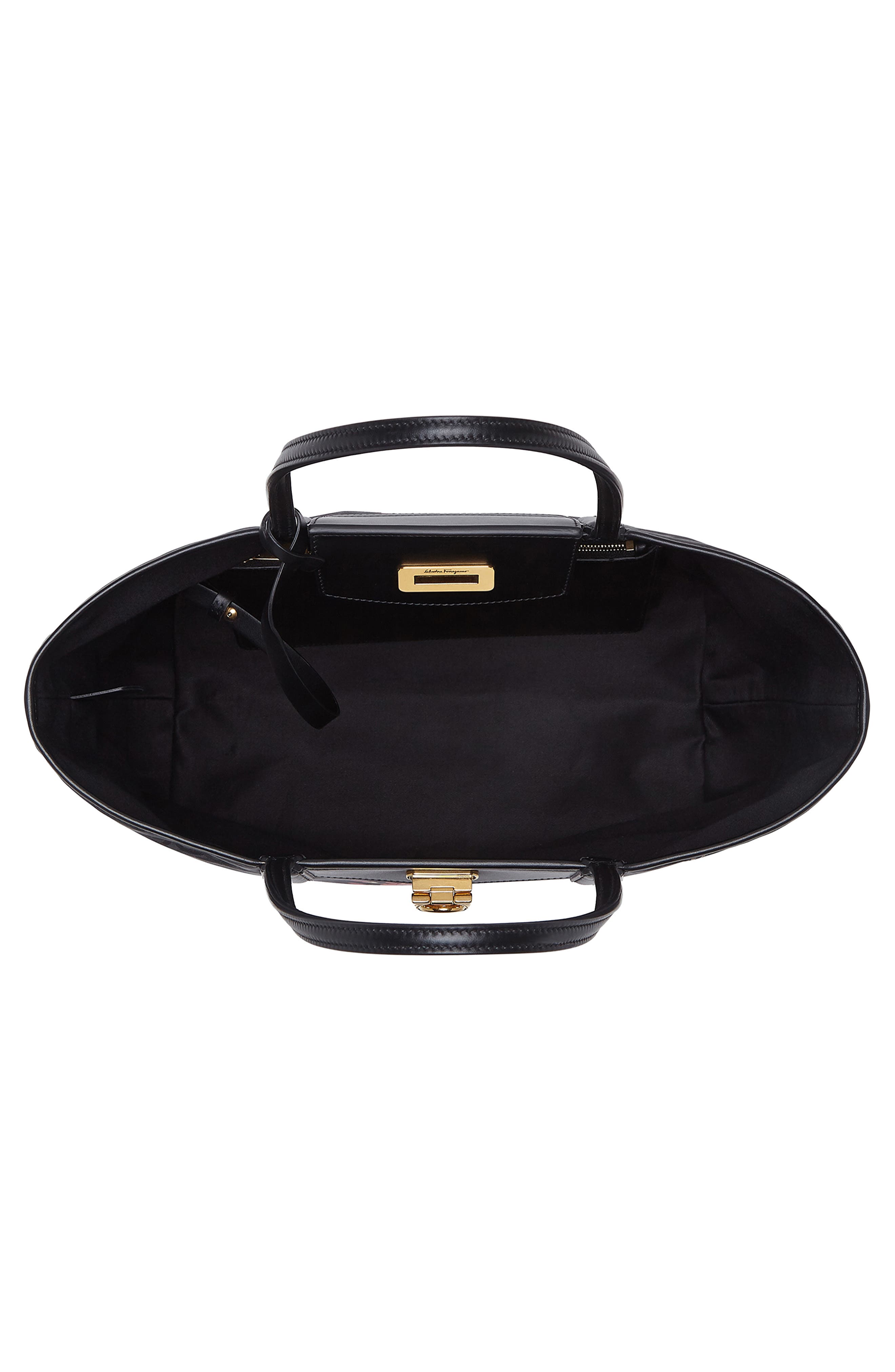 FERRAGAMO Salvatore Ferragamo Travel Floral Gancini Print Tote, Alternate, color, 