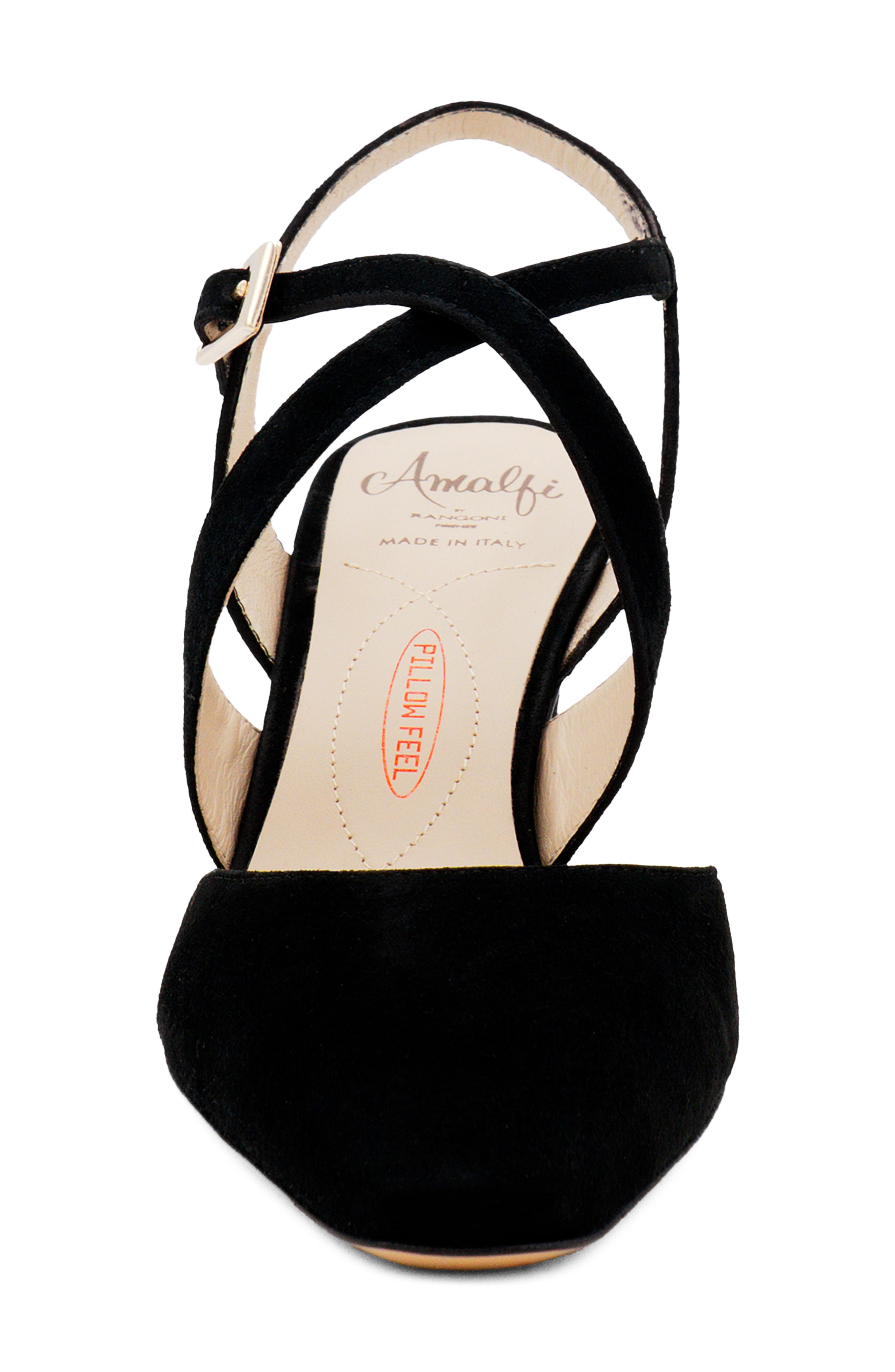 Amalfi by Rangoni Fagiolo Ankle Strap Pump - Multiple Widths Available, Alternate, color, Black Cashmere