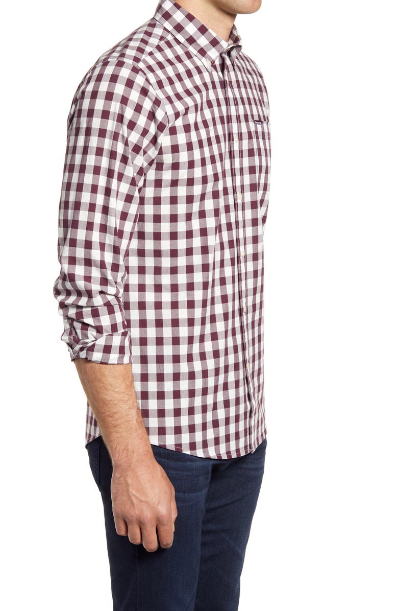 Barbour Gingham 25 Tailored Fit Button-Down Shirt, Alternate, color,