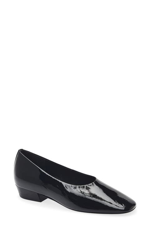 Poppi Heeled Ballet Leather Pump
