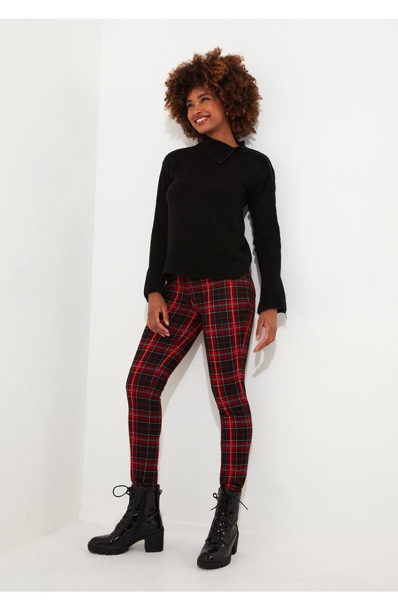 Joe Browns Asymmetrical Zip Neck Pullover Sweater, Alternate, color, Black