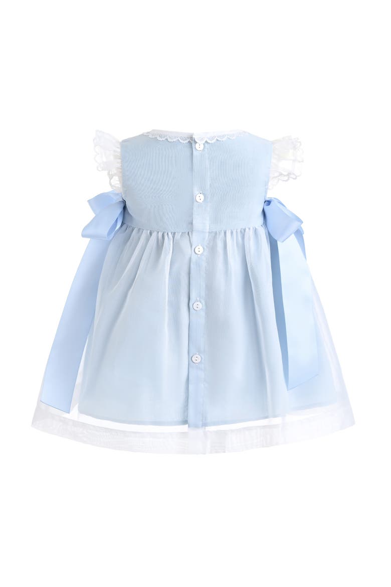 Romilly Satin Bow Dress, Alternate, color, Blue