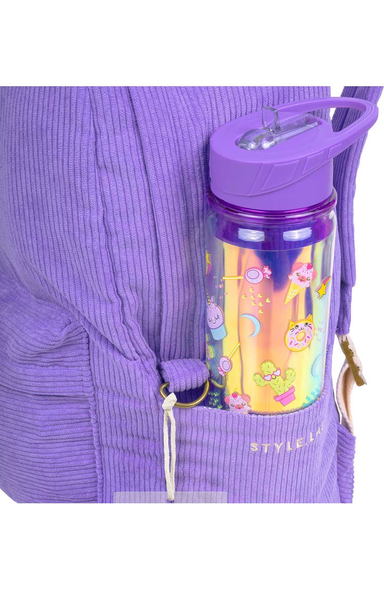 Style.Lab Billie Periwinkle Corduroy Backpack, Alternate, color, Purple