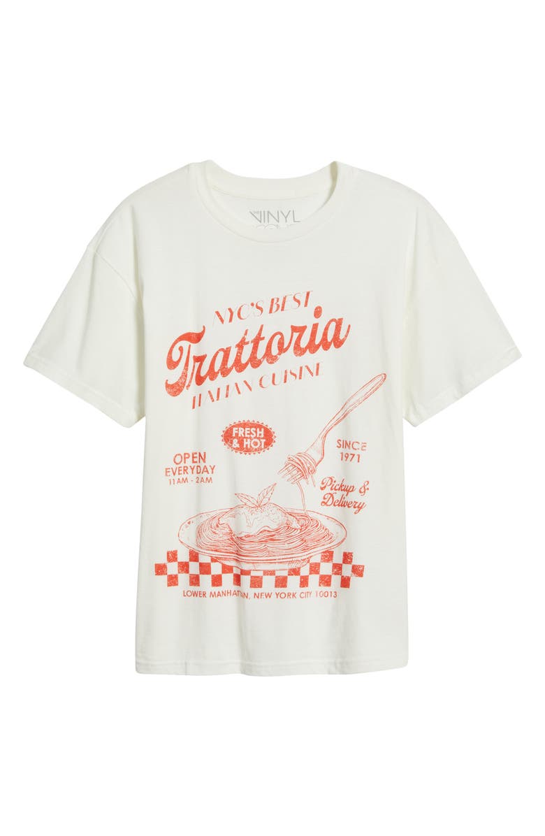 Vinyl Icons Spaghetti Graphic T-Shirt, Alternate, color, Marshmallow