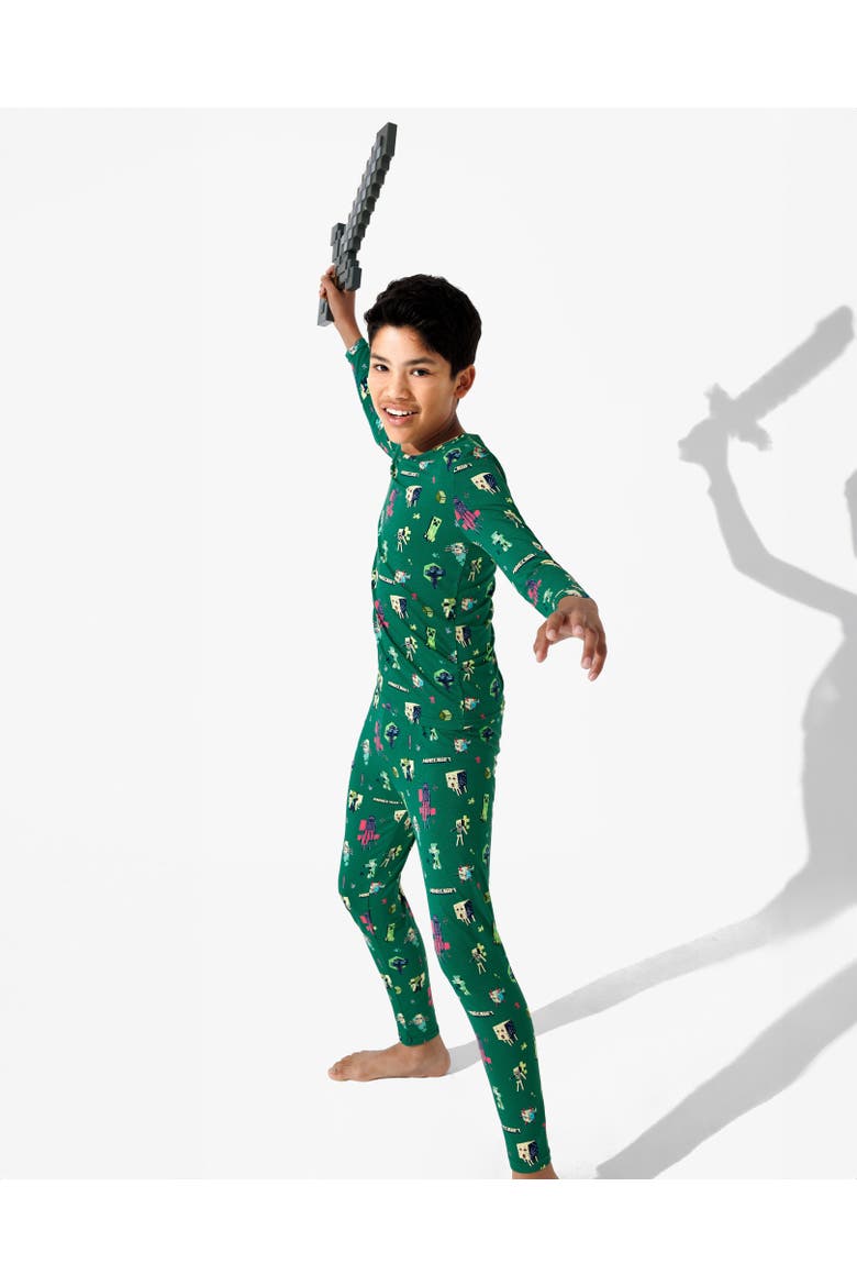 Kids' Minecraft Midnight Mobs Set of 2 Piece Pajamas, Alternate, color, Minecraft: Midnight Mobs