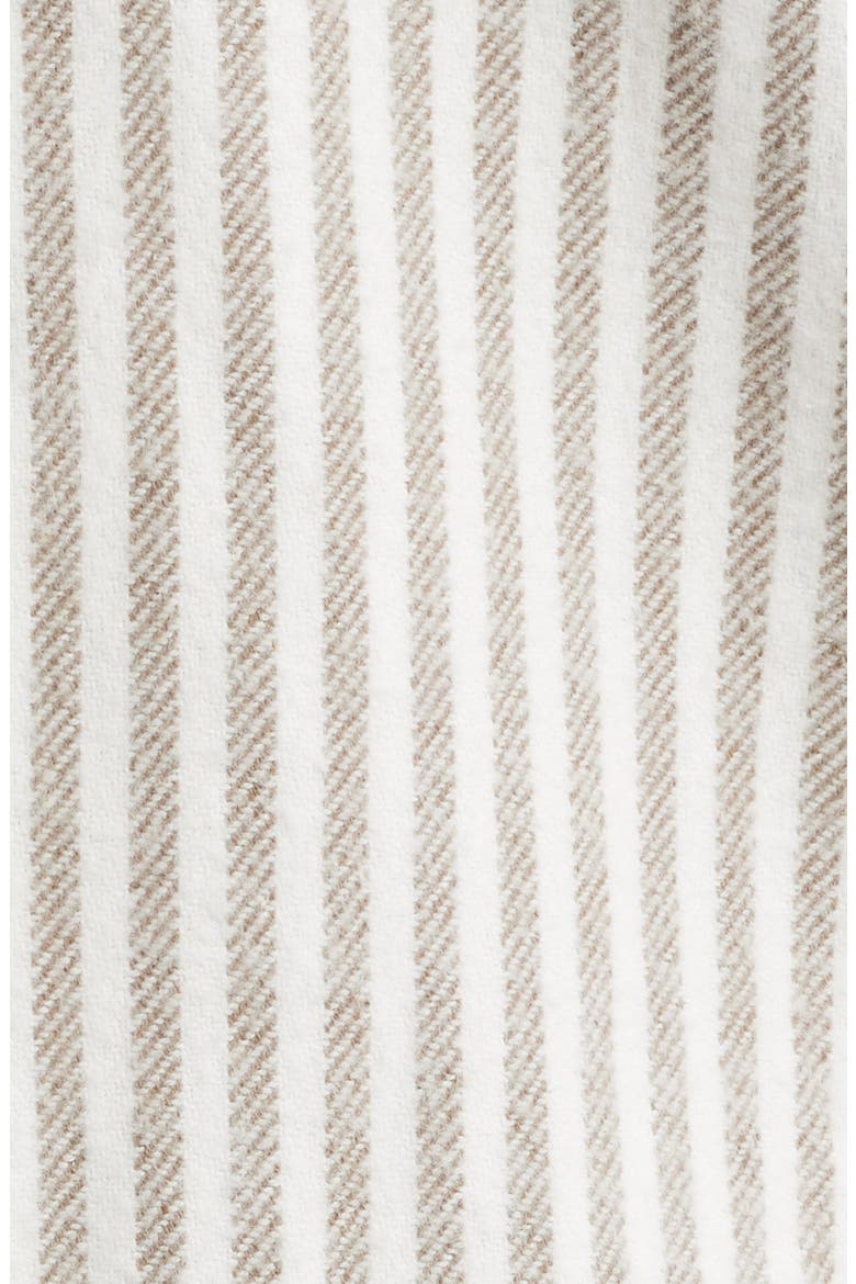 Cloud Stripe Organic Cotton Flannel Button-Up Shirt, Alternate, color, HONEY LINES