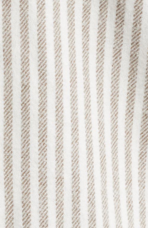 Alex Crane  Cloud Stripe Organic Cotton Flannel Button-up Shirt In Multi