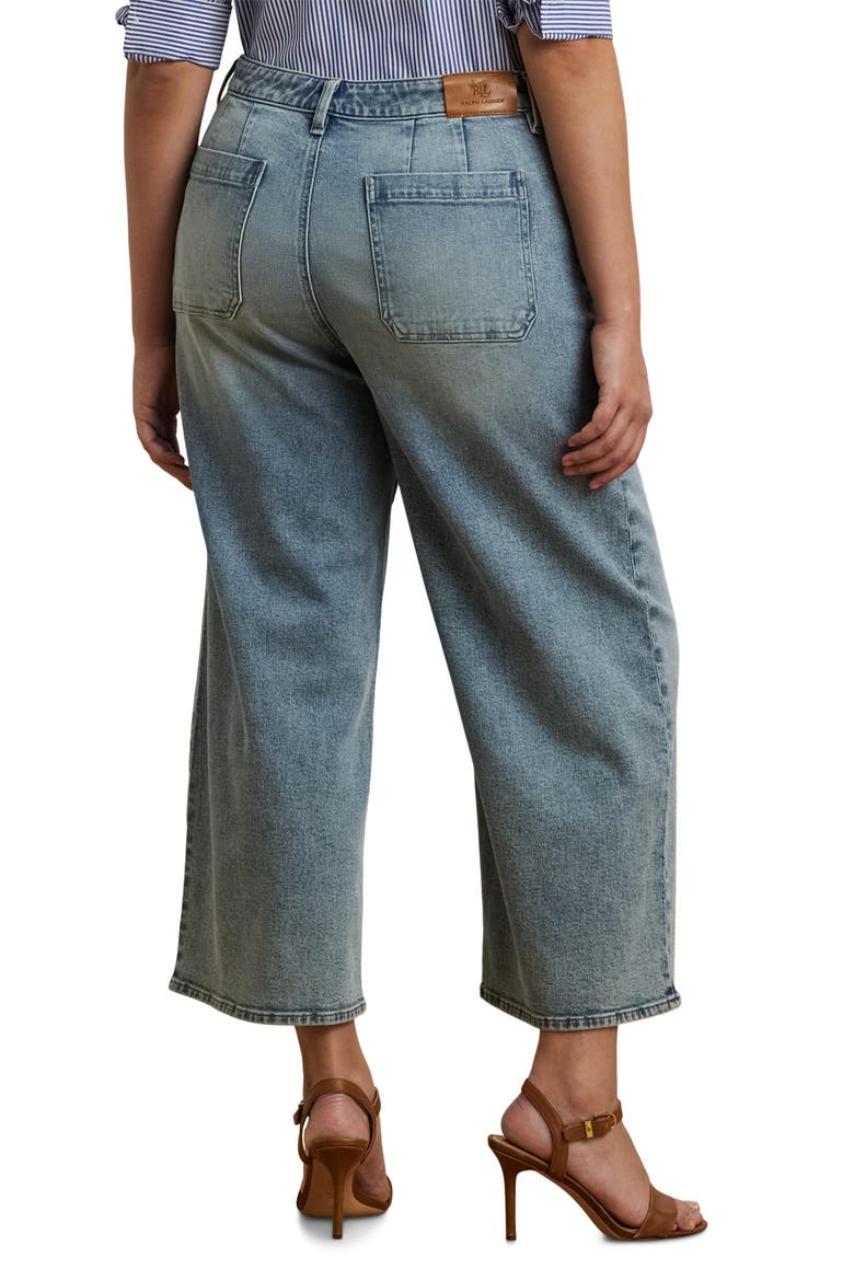 Saira Crop Wide Leg Jeans, Alternate, color, ALICIA WASH BLUE
