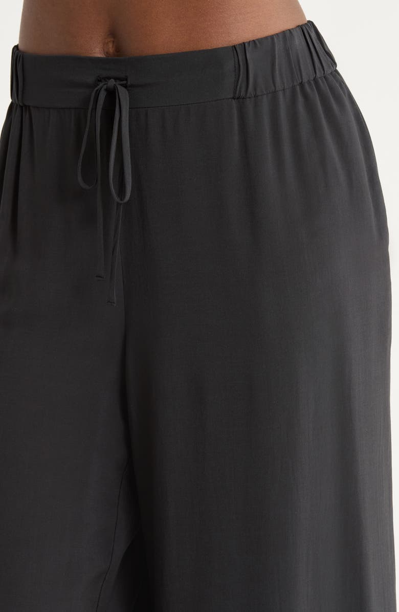 Natori Sleek Pajamas, Alternate, color, Black