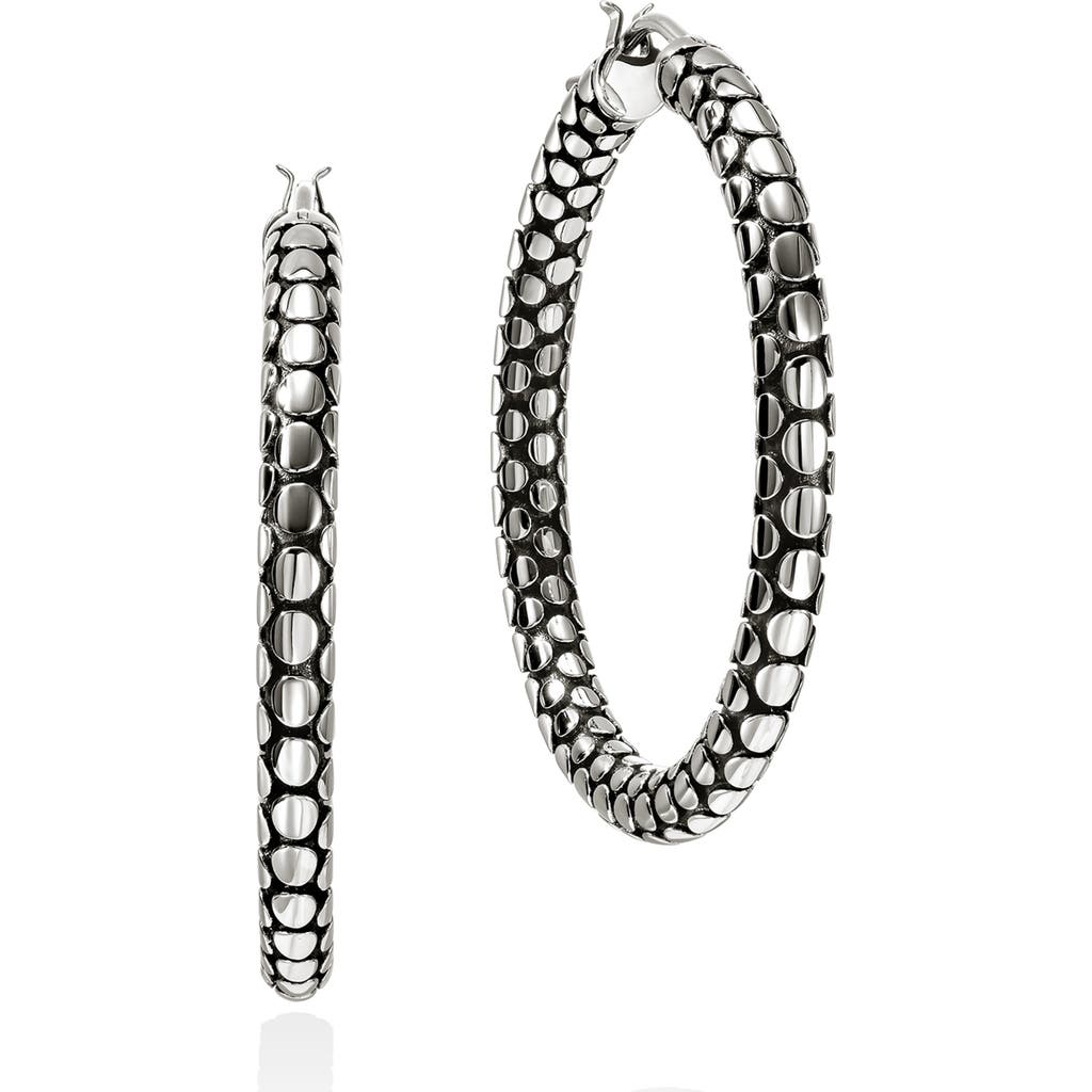 John Hardy Dot Hoop Earrings In Metallic