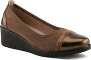 Flexus by Spring Step Macadi Cap Toe Platform Wedge Pump