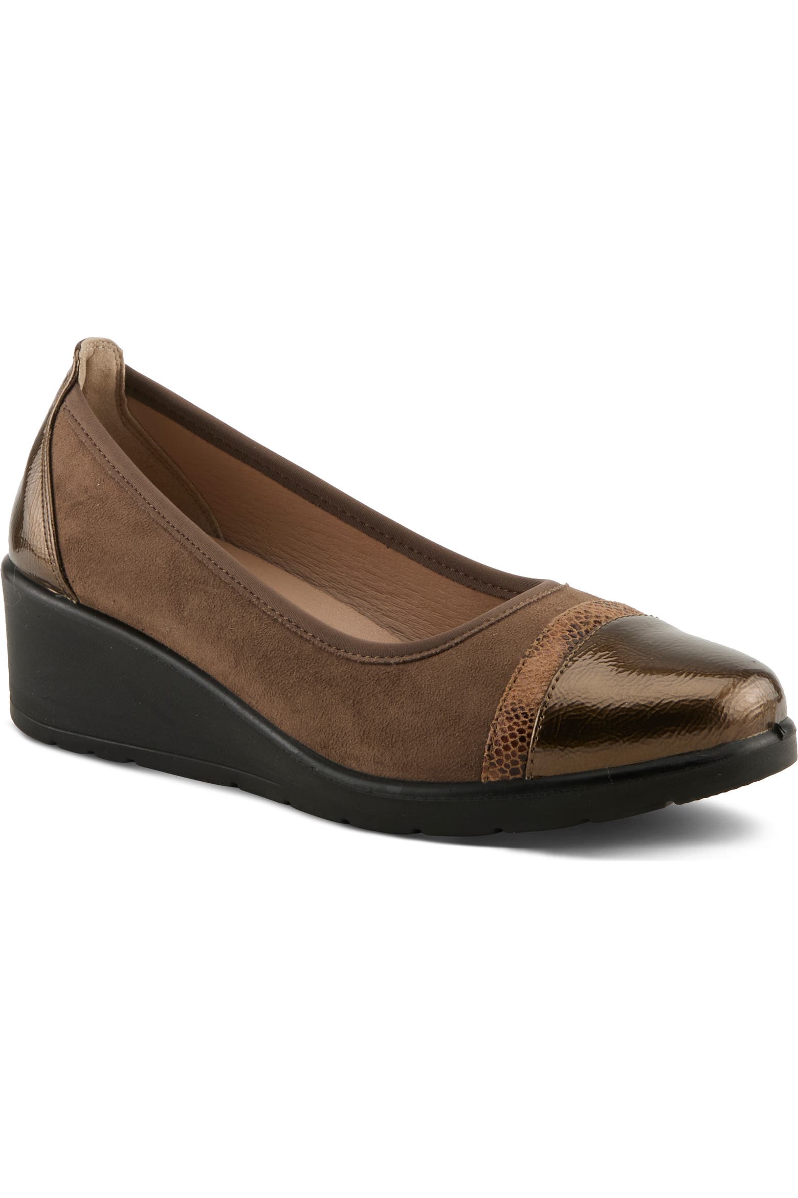 Spring Cap Location Flexus by Spring Step Macadi Cap Toe Platform Wedge Pump (Women ...