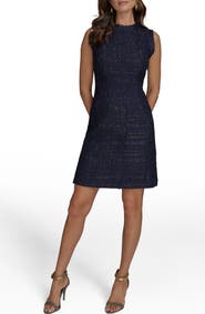 Donna Karan New York Tweed Sheath Dress