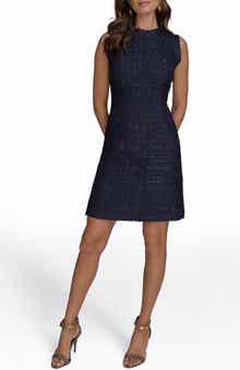 Donna Karan New York Tweed Sheath Dress