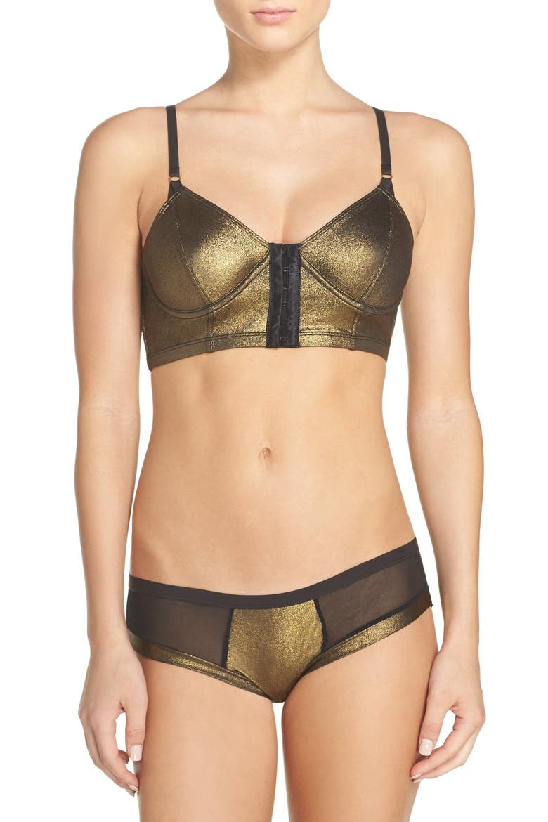 Intimates Candy Hipster Panty, Alternate, color, GOLD FOIL