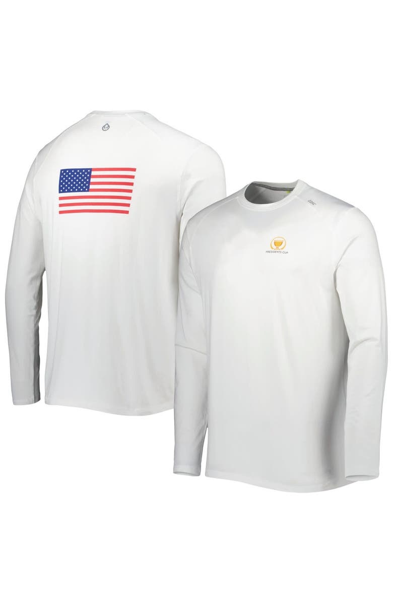 tasc Performance Men's tasc Performance White 2022 Presidents Cup Carrollton USA Long Sleeve T-Shirt, Alternate, color, 