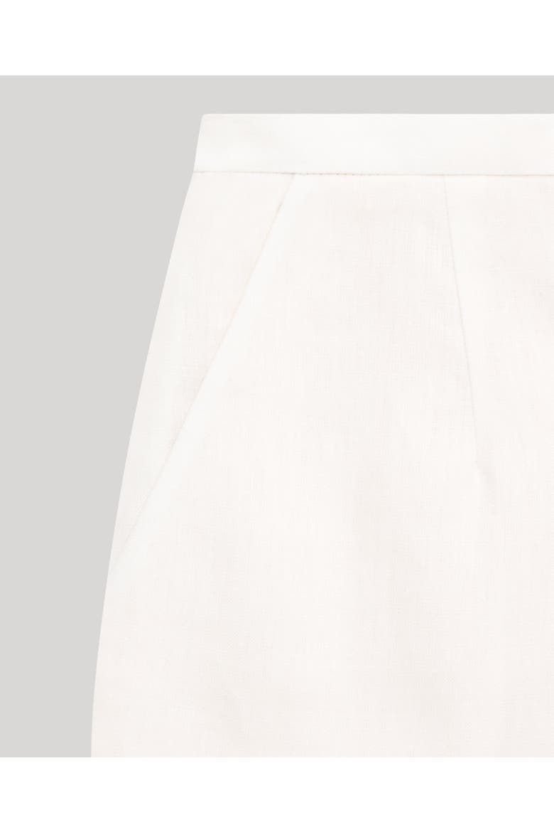 Elizabeth Linen Pencil Skirt, Alternate, color, White