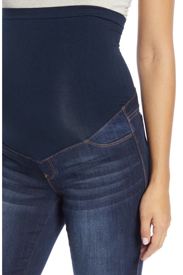 Roll Cuff Skinny Maternity Jeans, Alternate, color, GIOVANNA