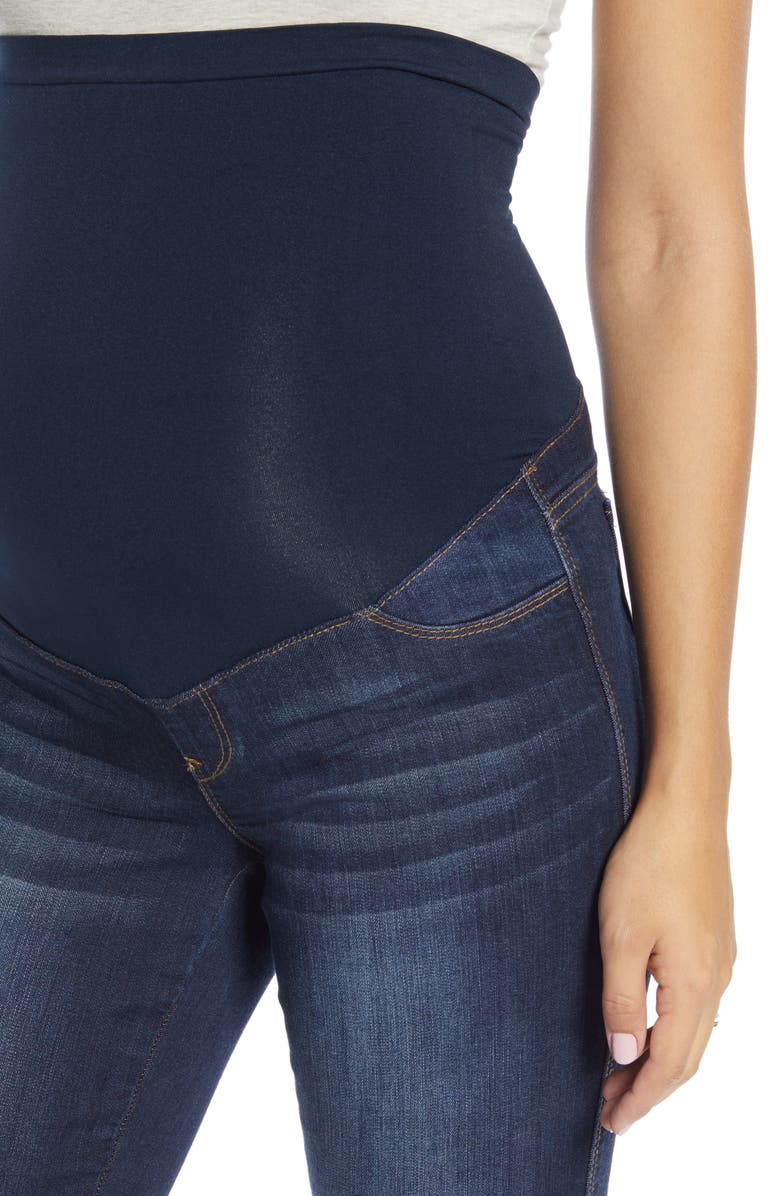 1822 Denim Roll Cuff Skinny Maternity Jeans, Alternate, color, 