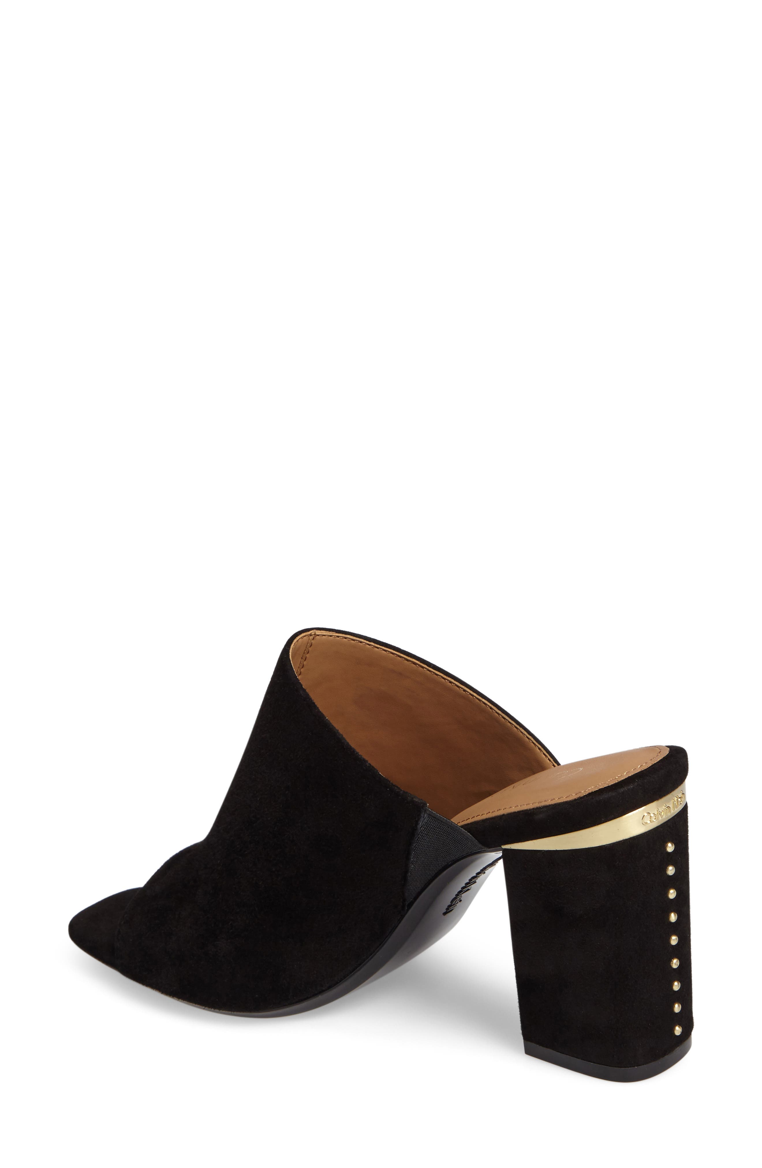 Cicelle Mule, Alternate, color, BLACK SUEDE