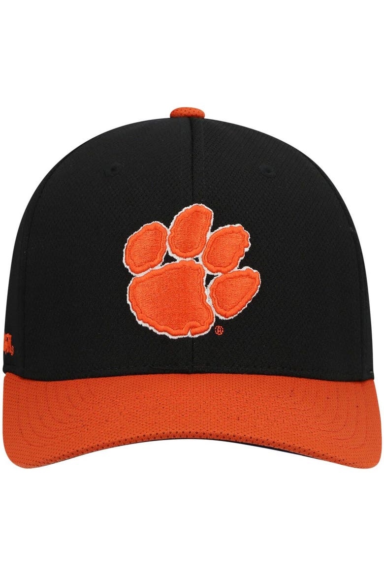 Men's Top of the World Black/Orange Clemson Tigers Two-Tone Reflex Hybrid Tech Flex Hat, Alternate, color, Black