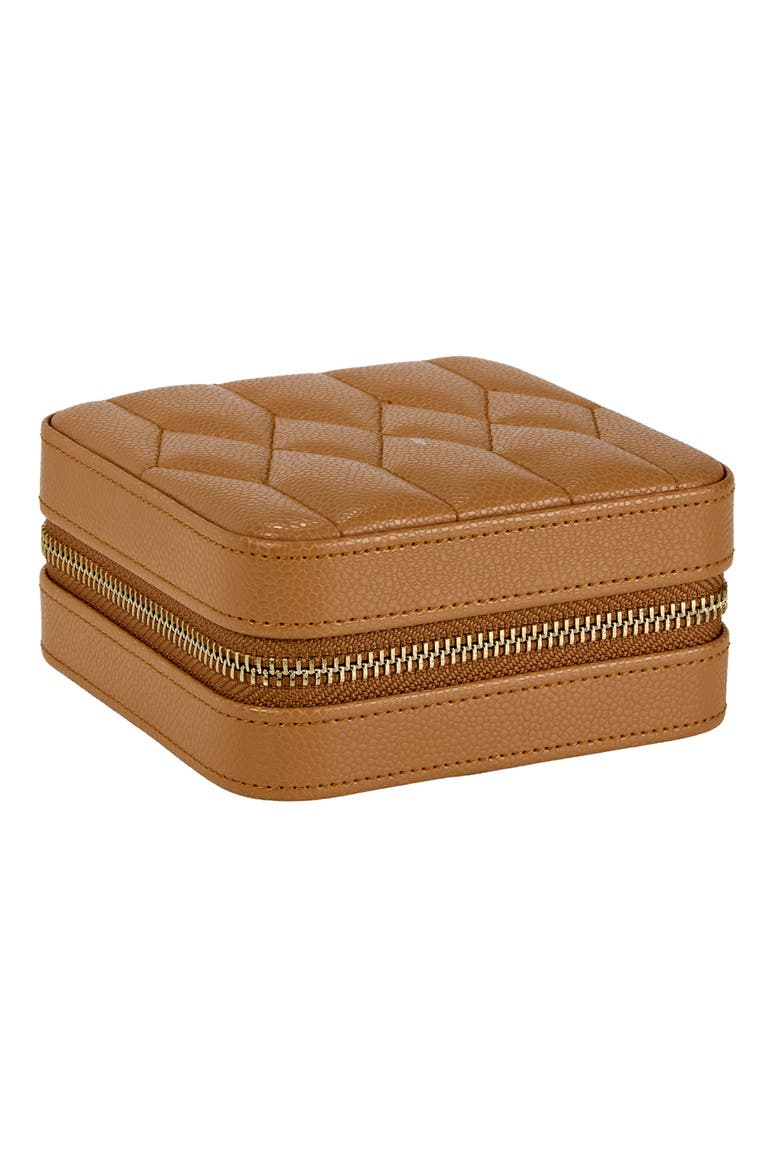 Lauren Zip Travel Case, Alternate, color, Caramel