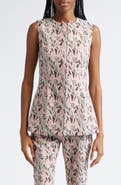 Veronica Beard Jessup Floral Jacquard Vest