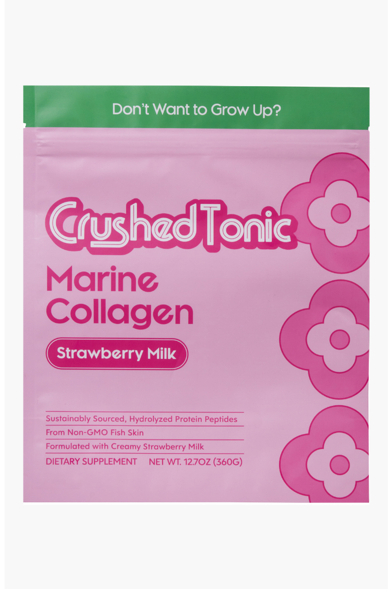 Strawberry Mylk Collagen Supplement, Main, color, Marine