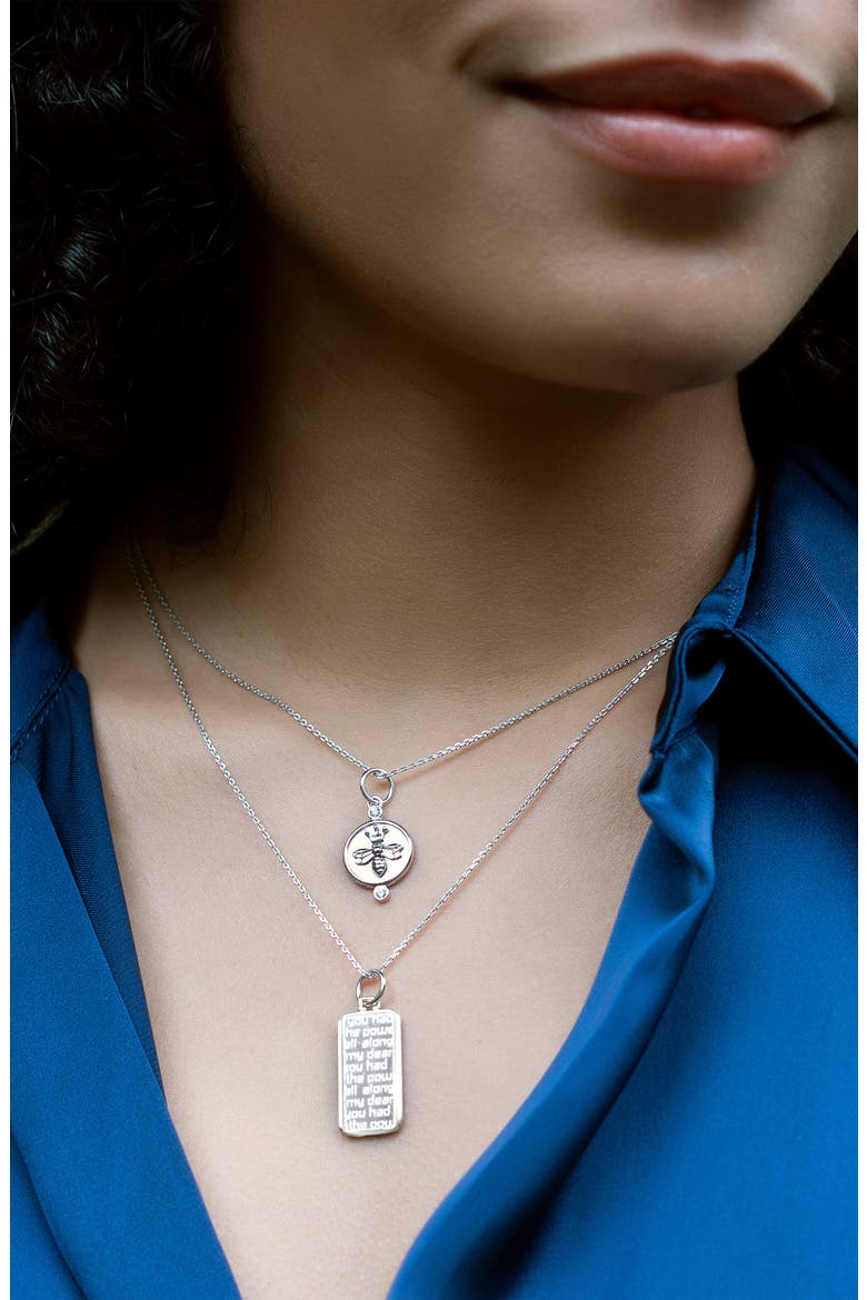 Dorothy Power Sterling Silver Pendant Necklace, Alternate, color, STERLING SILVER