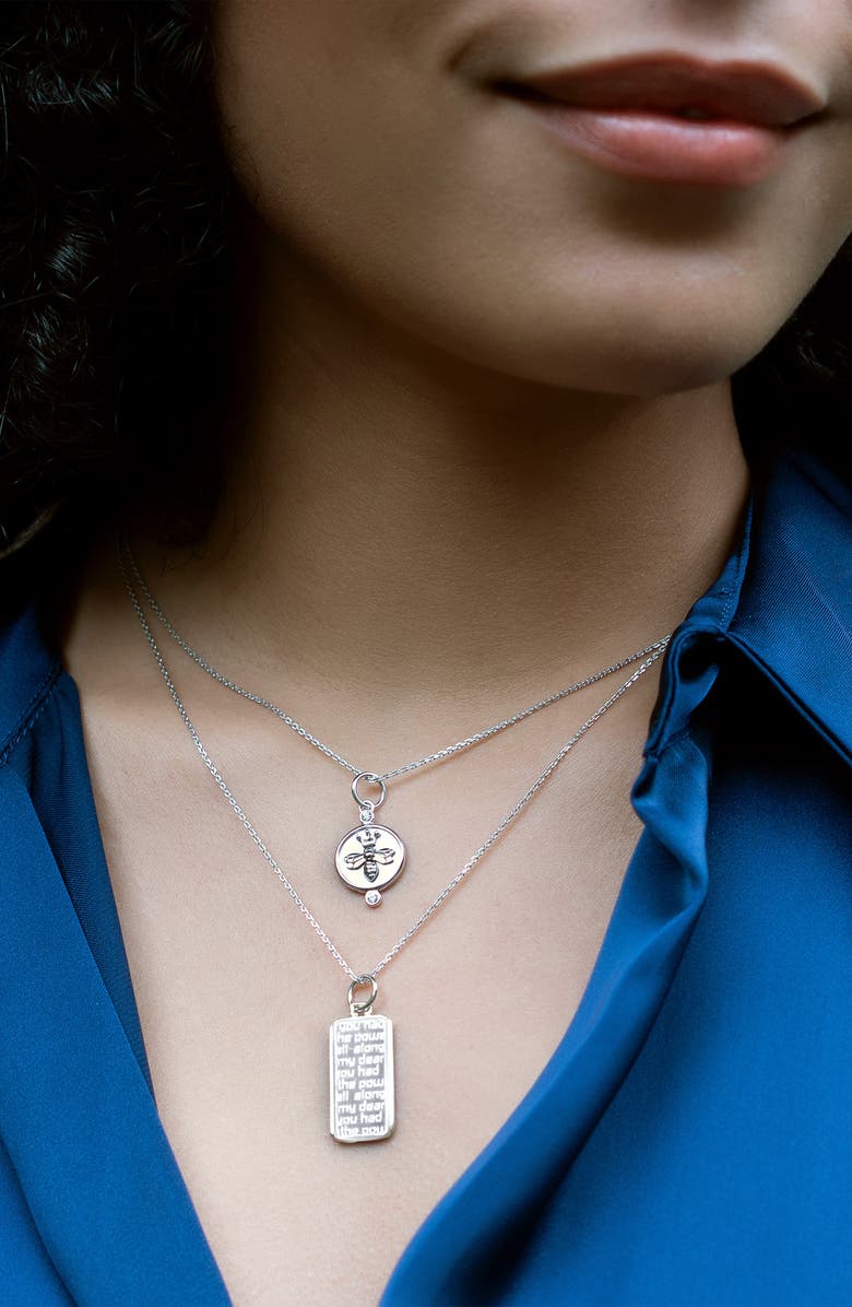 Monica Rich Kosann Dorothy Power Sterling Silver Pendant Necklace, Alternate, color, Sterling Silver