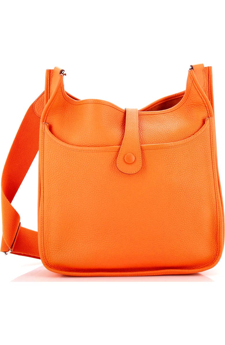 Pre-Owned Hermes Evelyne Bag Gen III Clemence PM, Alternate, color, Orange H