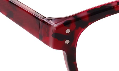 Eyebobs Biff 45mm Square Reading Glasses In Poppy Red Tortoise